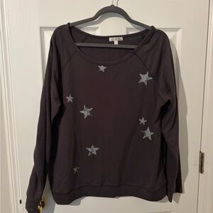 Nine Britton Charcoal Star Sweatshirt